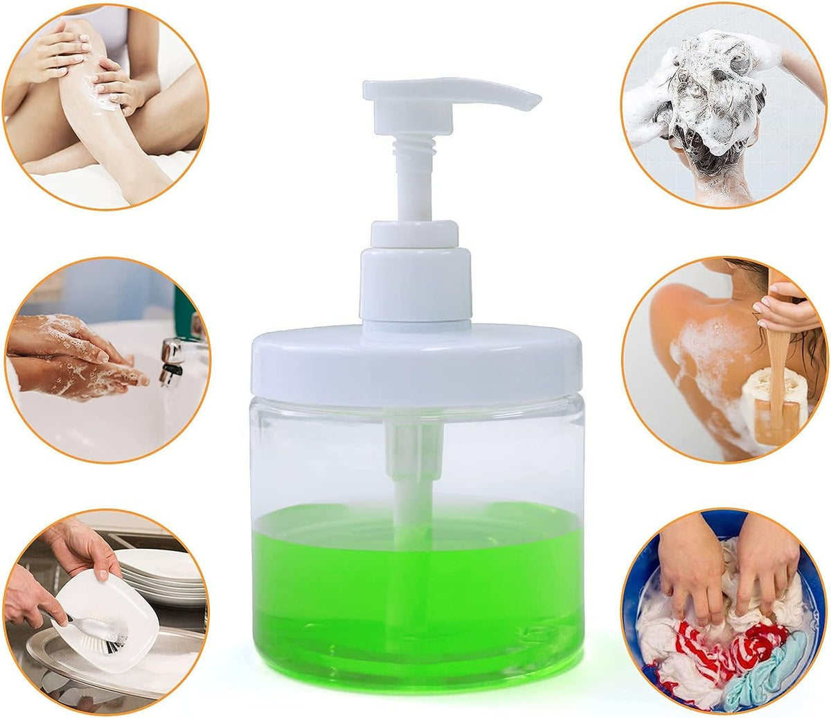 Hillcrest Bathware Wide-Mouth Clear Plastic Pump Bottles additional product photo