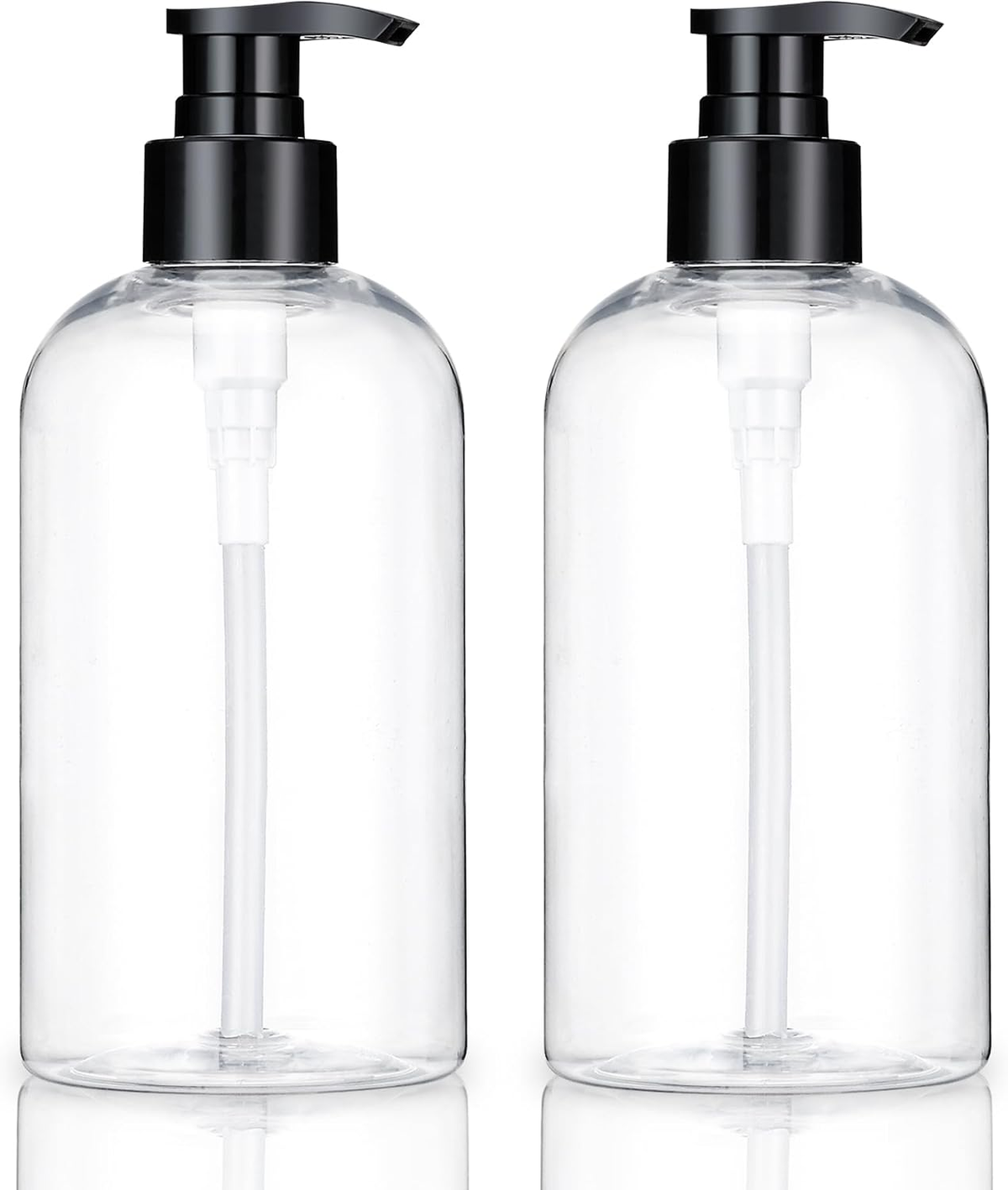 Hillcrest Bathware Slim-Shoulder Plastic Pump Bottles studio product photo