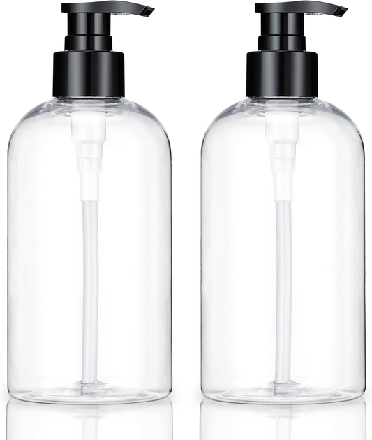 Hillcrest Bathware Slim-Shoulder Plastic Pump Bottles studio product photo