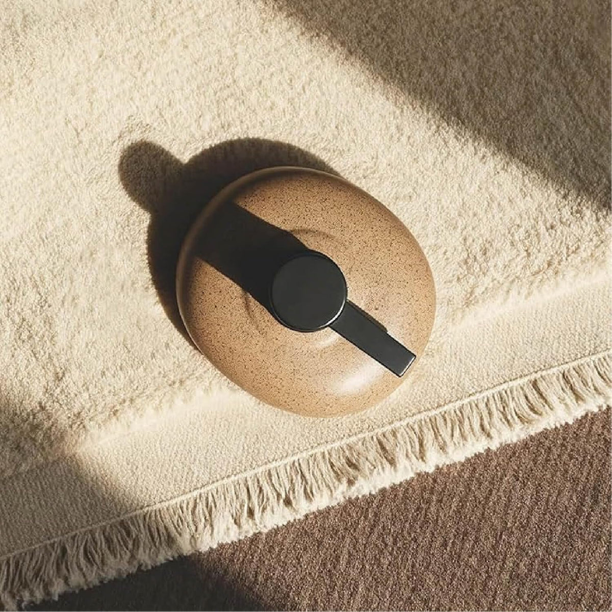 Hillcrest Bathware Speckled Brown Ceramic Pebble Soap Dispenser additional product photo