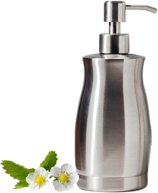 Hillcrest Bathware Brushed Nickel Stainless Steel Soap Dispenser studio product photo