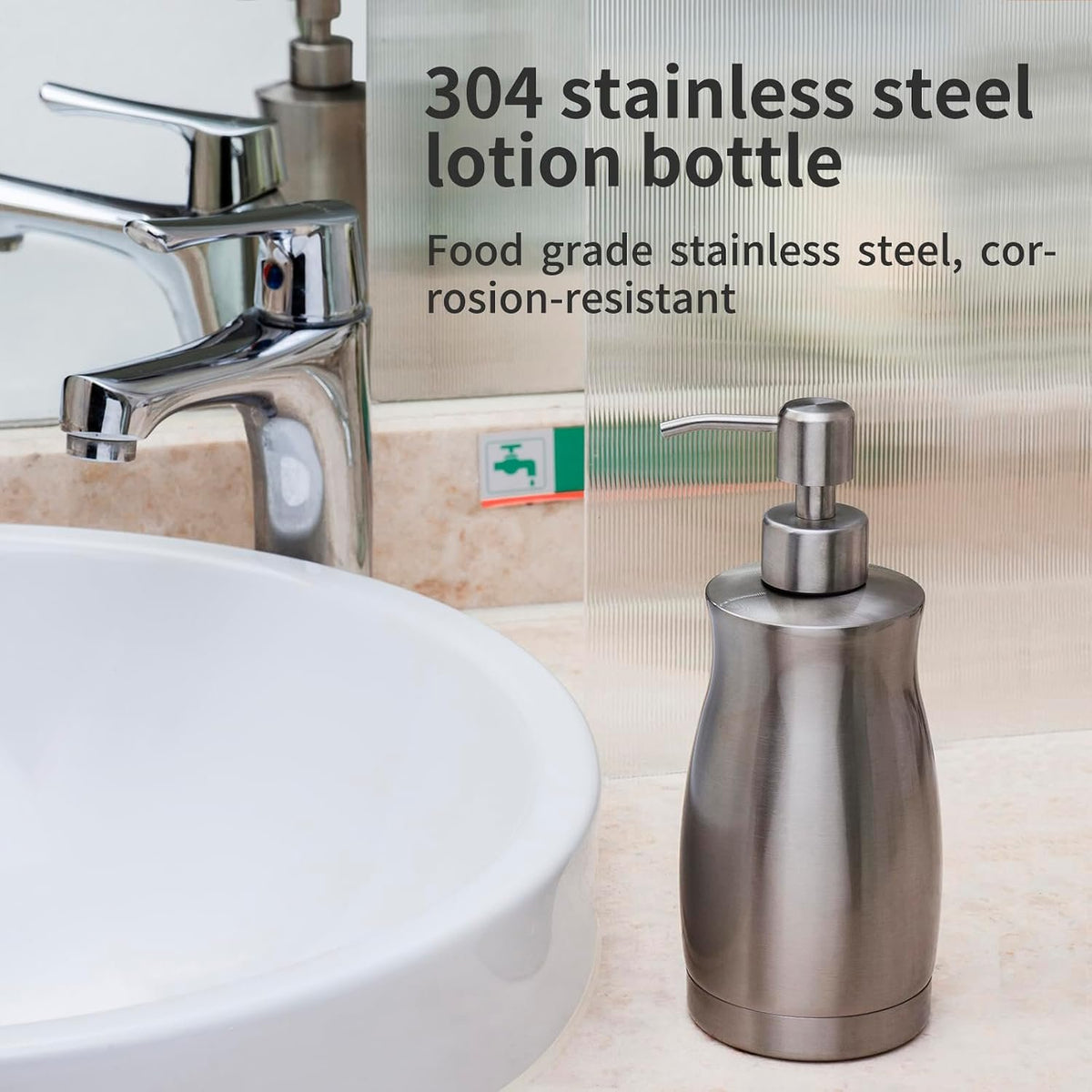Hillcrest Bathware Brushed Nickel Stainless Steel Soap Dispenser additional product photo