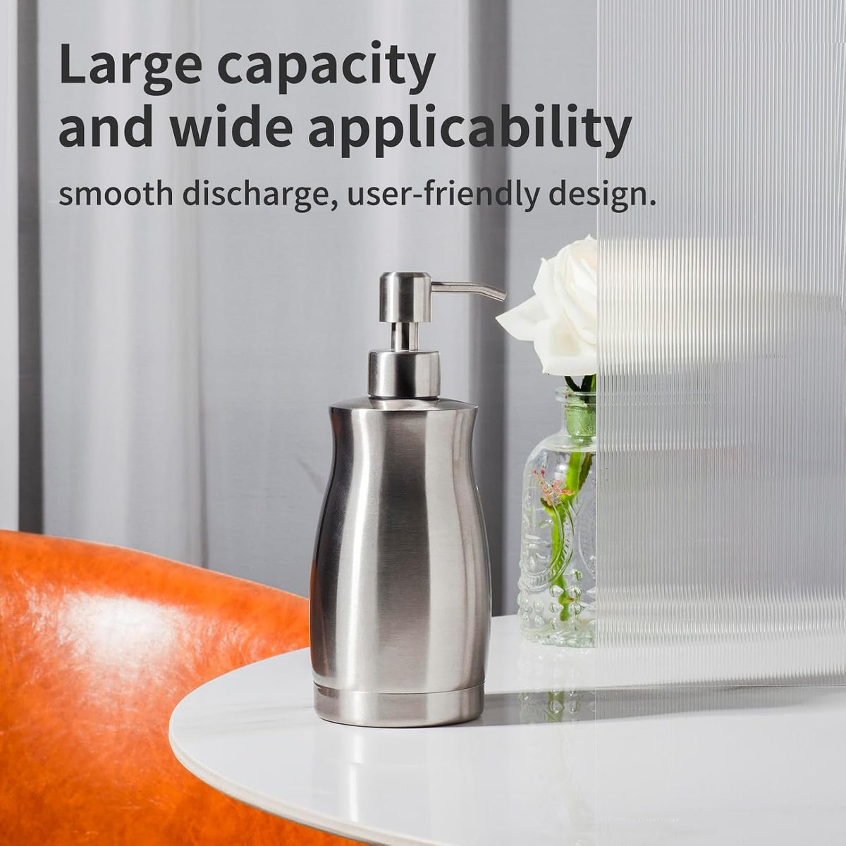Hillcrest Bathware Brushed Nickel Stainless Steel Soap Dispenser additional product photo