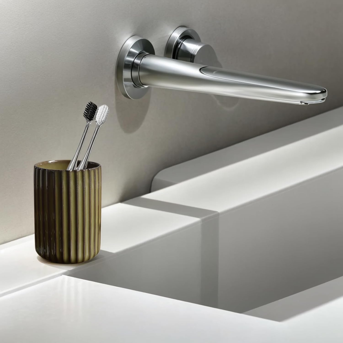 Hillcrest Bathware Olive Kiln-Glazed Toothbrush Tumbler additional product photo