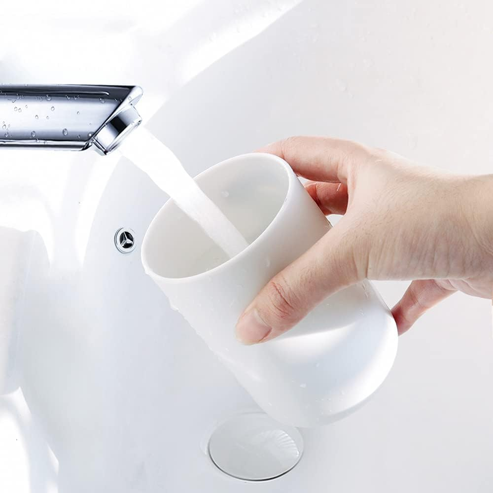 Hillcrest Bathware White Polypropylene Toothbrush Cups additional product photo