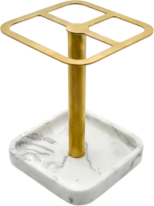 Hillcrest Bathware Gold-Tone Stainless Steel Toothbrush Stand studio product photo